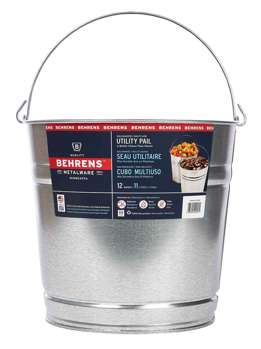 13 L Galvanized Utility Pail