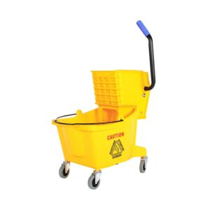 Sidepress Buckets And Wringers - 26 Qt Yellow