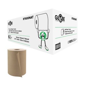 Globe Roll Paper Towel Kraft 12 x 600'