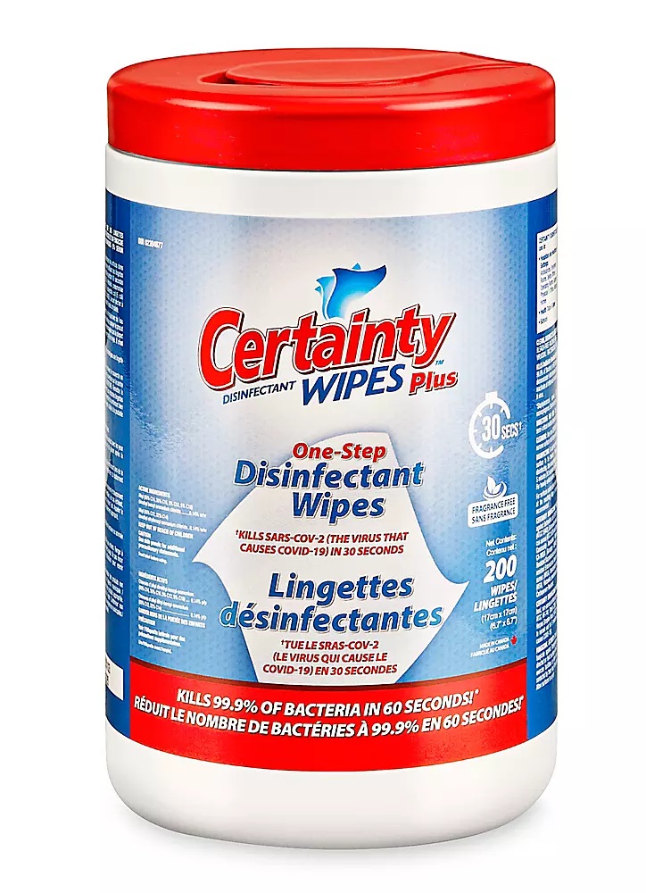 Certainty Plus Disinfectant Wipes