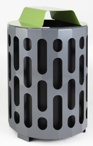 42 US Gal Stingray Outdoor Metal Waste Receptacle