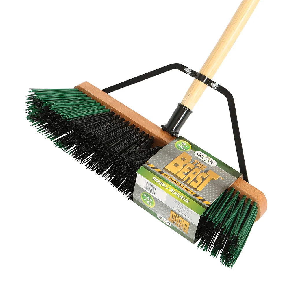 The Beast Assembled Stiff Contractor Push Broom